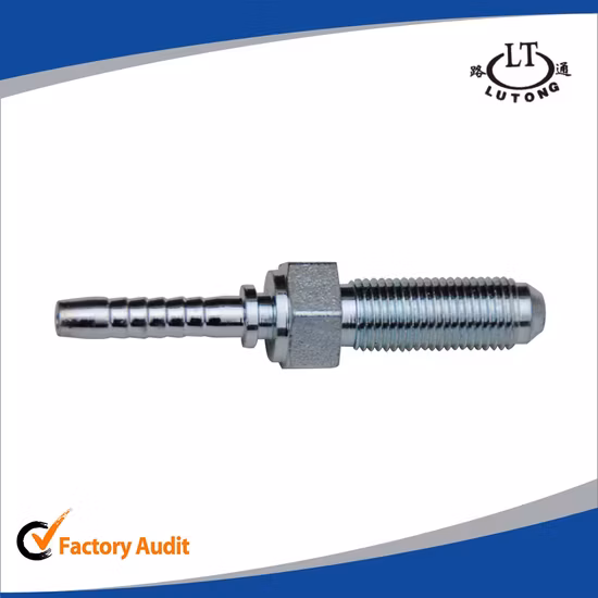 Raccord hydraulique de fil métrique d'acier au carbone de l'oléoduc ISO9001 d'exploitation