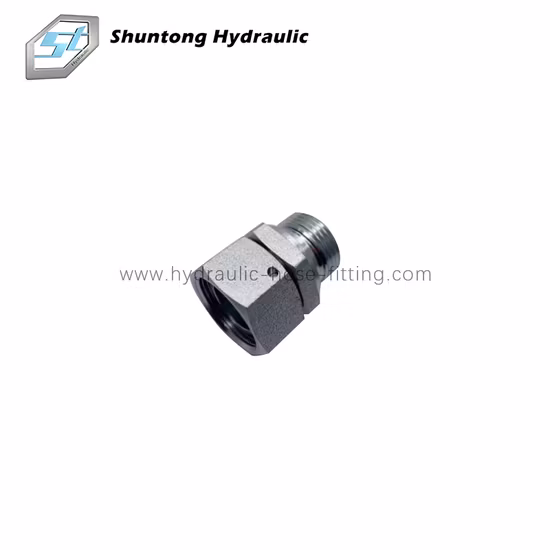 Adaptateur hydraulique filetage Bsp avec joint captif, pivot femelle métrique